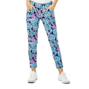 Lilly Pulitzer Corso Pants NWT 6 High Tide Navy Pineapple Paradise Golf